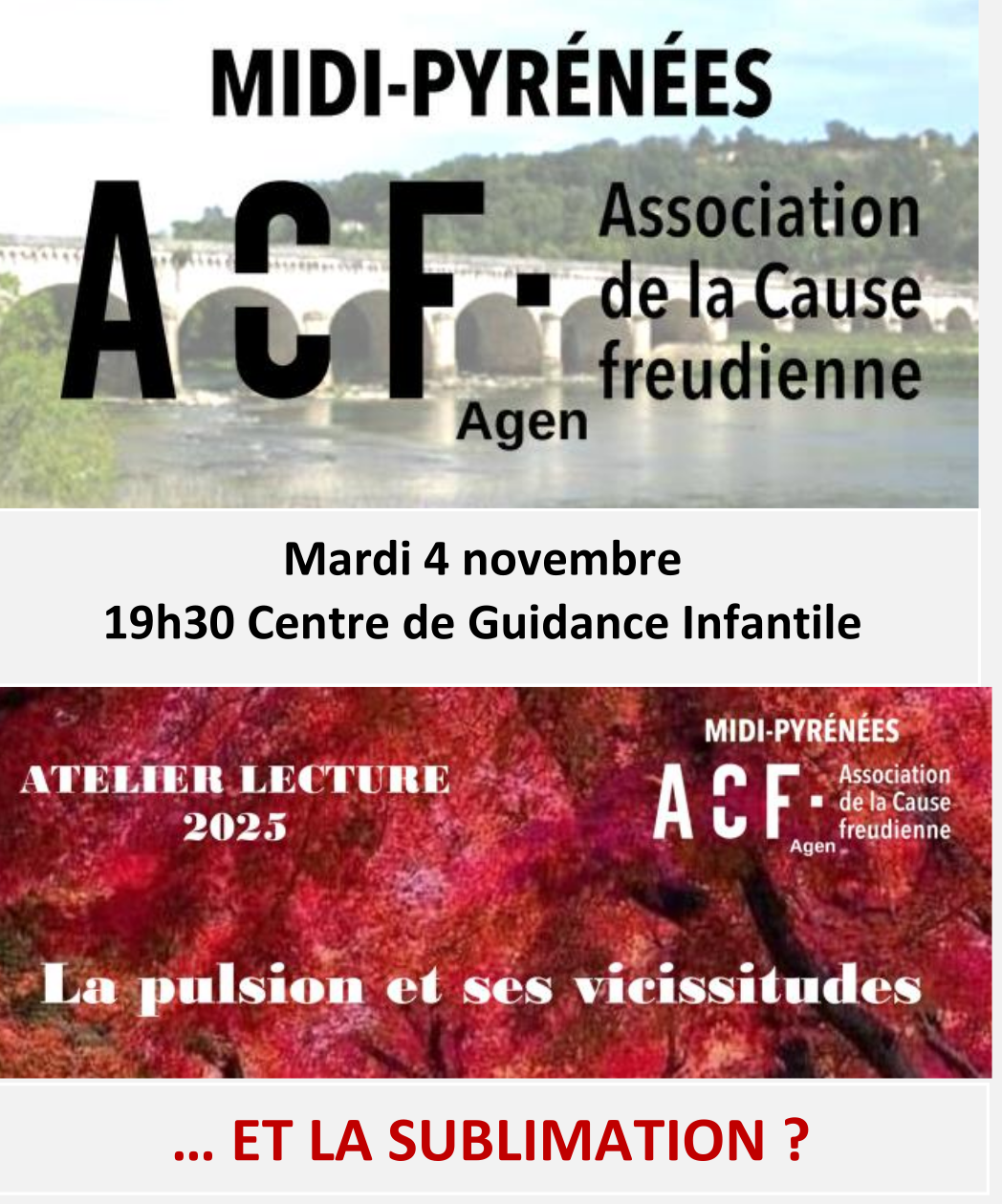 atelier lecture Agen